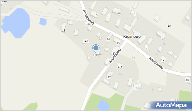 Krosnowo, Krosnowo, 16, mapa Krosnowo