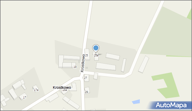 Krostkowo, Krostkowo, 25a, mapa Krostkowo