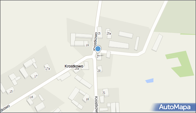 Krostkowo, Krostkowo, 27, mapa Krostkowo