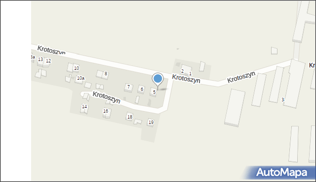 Krotoszyn, Krotoszyn, 5, mapa Krotoszyna