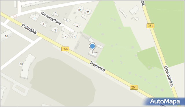 Krotoszyn, Krotoszyn, 4, mapa Krotoszyna