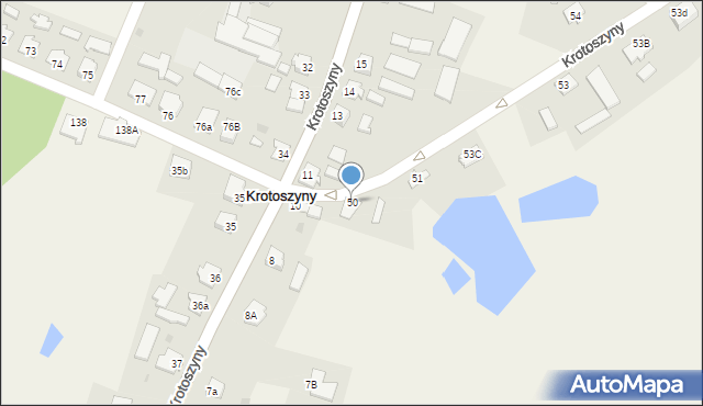 Krotoszyny, Krotoszyny, 50, mapa Krotoszyny