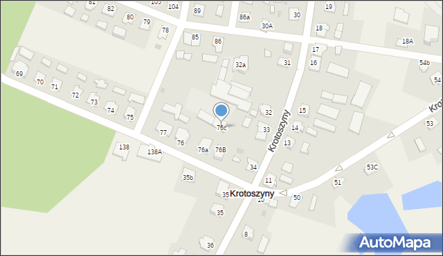 Krotoszyny, Krotoszyny, 76c, mapa Krotoszyny