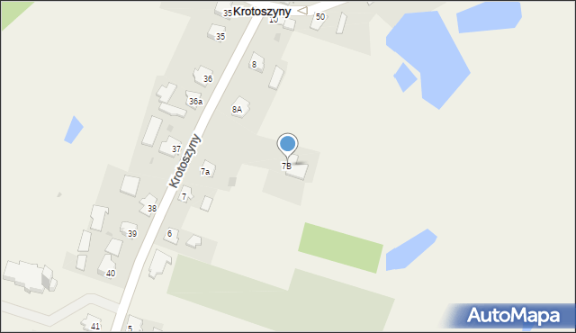 Krotoszyny, Krotoszyny, 7B, mapa Krotoszyny
