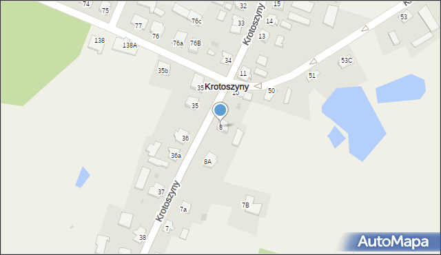 Krotoszyny, Krotoszyny, 8, mapa Krotoszyny