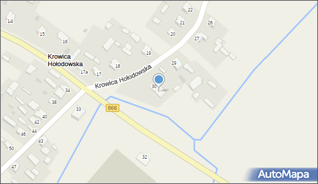 Krowica Hołodowska, Krowica Hołodowska, 31, mapa Krowica Hołodowska