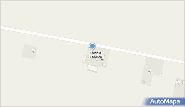 Krowica Zawodnia, Krowica Zawodnia, 8, mapa Krowica Zawodnia