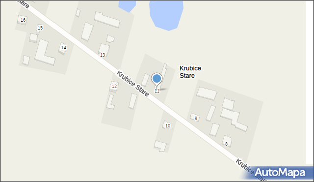 Krubice Stare, Krubice Stare, 11, mapa Krubice Stare