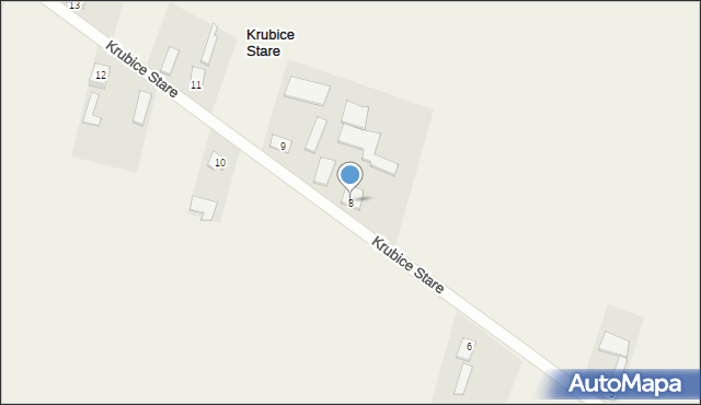 Krubice Stare, Krubice Stare, 8, mapa Krubice Stare