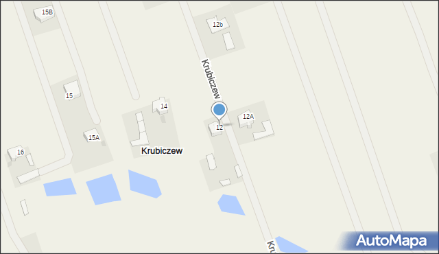 Krubiczew, Krubiczew, 12, mapa Krubiczew