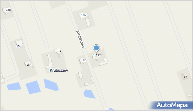 Krubiczew, Krubiczew, 12A, mapa Krubiczew