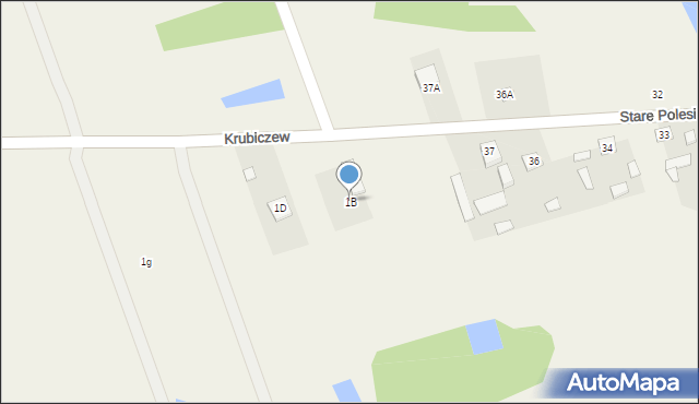 Krubiczew, Krubiczew, 1B, mapa Krubiczew