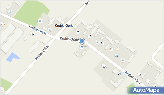 Krubki-Górki, Krubki-Górki, 26, mapa Krubki-Górki