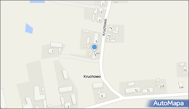 Kruchowo, Kruchowo, 6/1, mapa Kruchowo