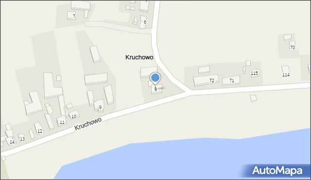 Kruchowo, Kruchowo, 8, mapa Kruchowo