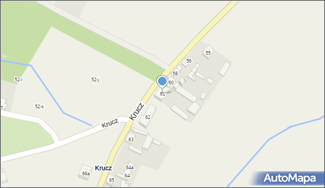 Krucz, Krucz, 61, mapa Krucz