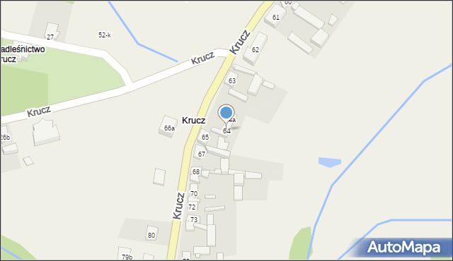 Krucz, Krucz, 64, mapa Krucz