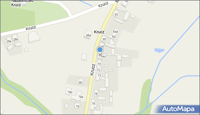 Krucz, Krucz, 69, mapa Krucz