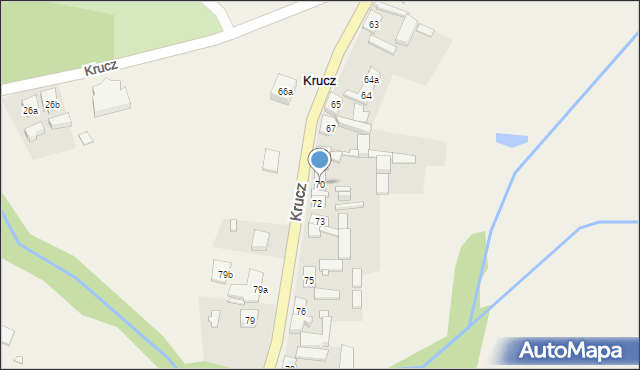 Krucz, Krucz, 70, mapa Krucz