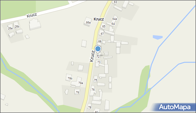 Krucz, Krucz, 72, mapa Krucz