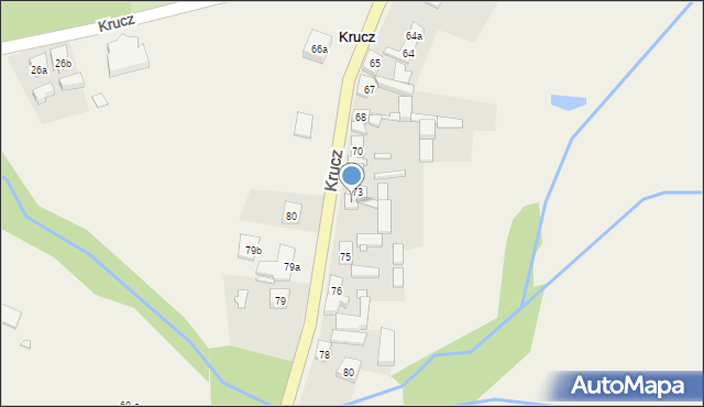 Krucz, Krucz, 74, mapa Krucz