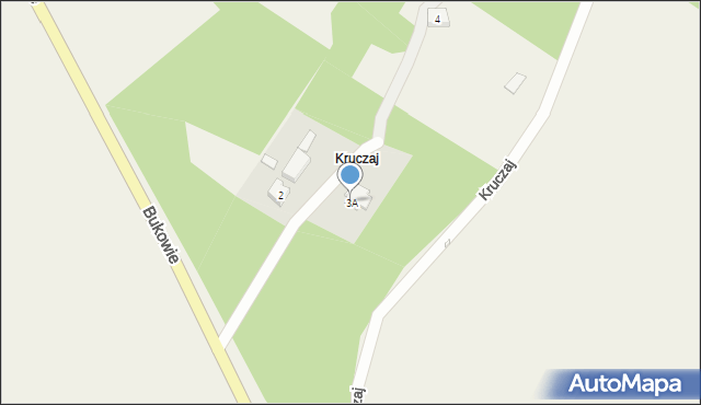 Kruczaj, Kruczaj, 3A, mapa Kruczaj