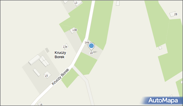 Kruczy Borek, Kruczy Borek, 14, mapa Kruczy Borek