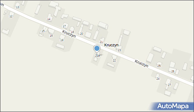 Kruczyn, Kruczyn, 21a, mapa Kruczyn