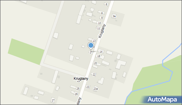 Kruglany, Kruglany, 17, mapa Kruglany