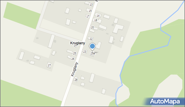 Kruglany, Kruglany, 23a, mapa Kruglany