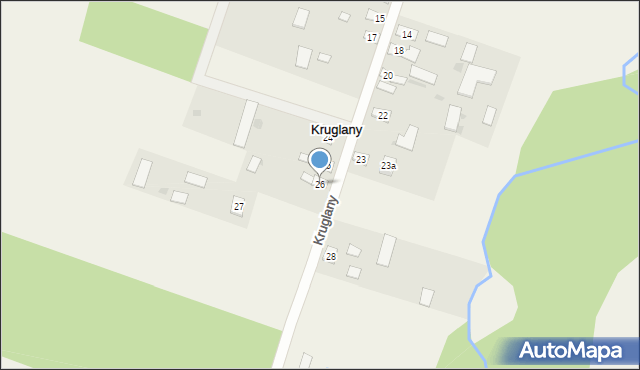 Kruglany, Kruglany, 26, mapa Kruglany