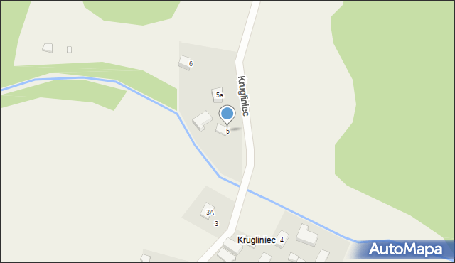 Krugliniec, Krugliniec, 5, mapa Krugliniec