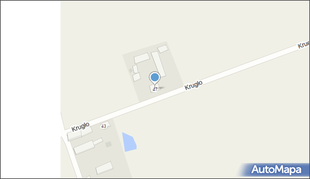 Krugło, Krugło, 47, mapa Krugło