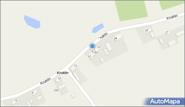 Kruklin, Kruklin, 12a, mapa Kruklin