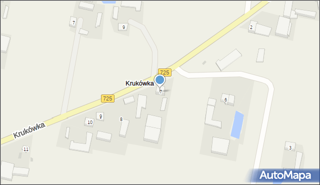 Krukówka, Krukówka, 7, mapa Krukówka