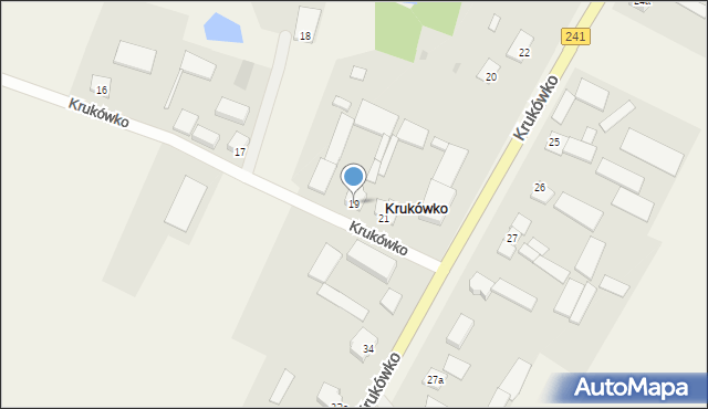 Krukówko, Krukówko, 19, mapa Krukówko