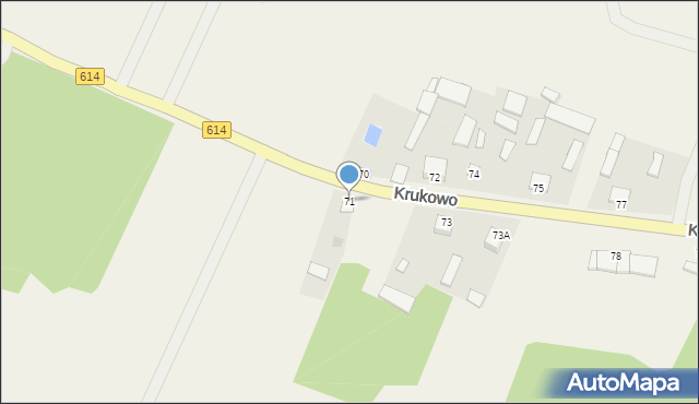 Krukowo, Krukowo, 71, mapa Krukowo
