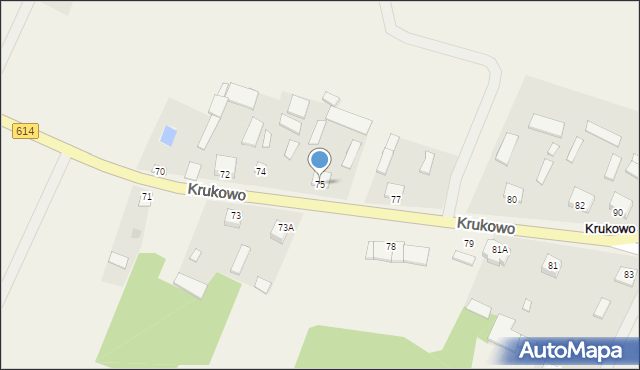 Krukowo, Krukowo, 75, mapa Krukowo