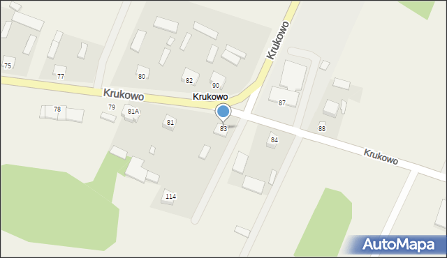 Krukowo, Krukowo, 83, mapa Krukowo