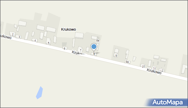 Krukowo, Krukowo, 8, mapa Krukowo