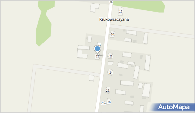 Krukowszczyzna, Krukowszczyzna, 22, mapa Krukowszczyzna