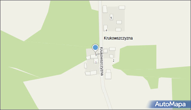 Krukowszczyzna, Krukowszczyzna, 3, mapa Krukowszczyzna