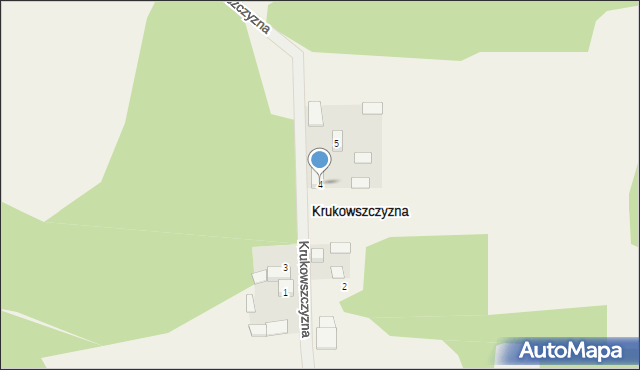 Krukowszczyzna, Krukowszczyzna, 4, mapa Krukowszczyzna