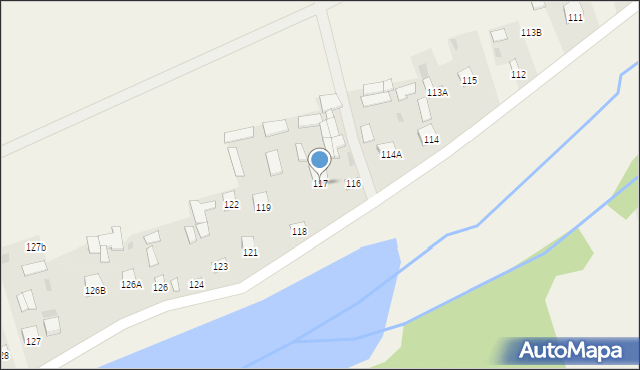 Krupe, Krupe, 117, mapa Krupe