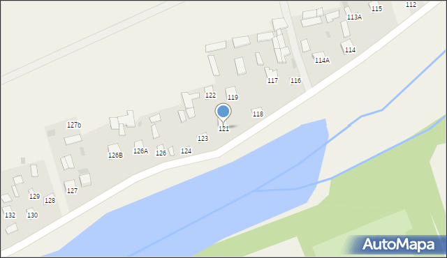 Krupe, Krupe, 121, mapa Krupe