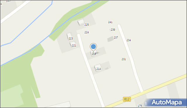 Krupe, Krupe, 218, mapa Krupe