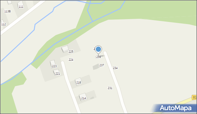 Krupe, Krupe, 239, mapa Krupe