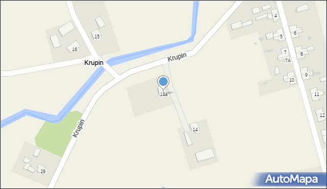 Krupin, Krupin, 14a, mapa Krupin