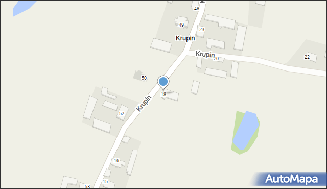 Krupin, Krupin, 18, mapa Krupin