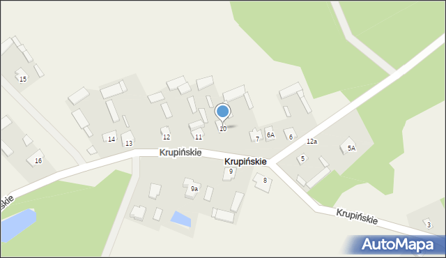 Krupińskie, Krupińskie, 10, mapa Krupińskie